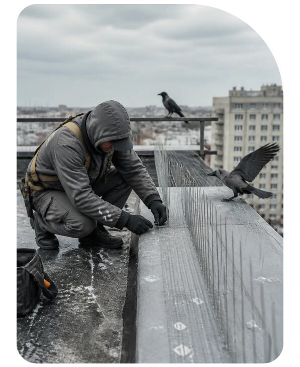Защита от ворон под ключ в Электростали по цене от 5065 р. | Сенат-Элк